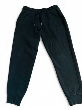 PUMA Black Fleece Jogger Sweatpants Unisex Size M Embroidered Logo Pockets